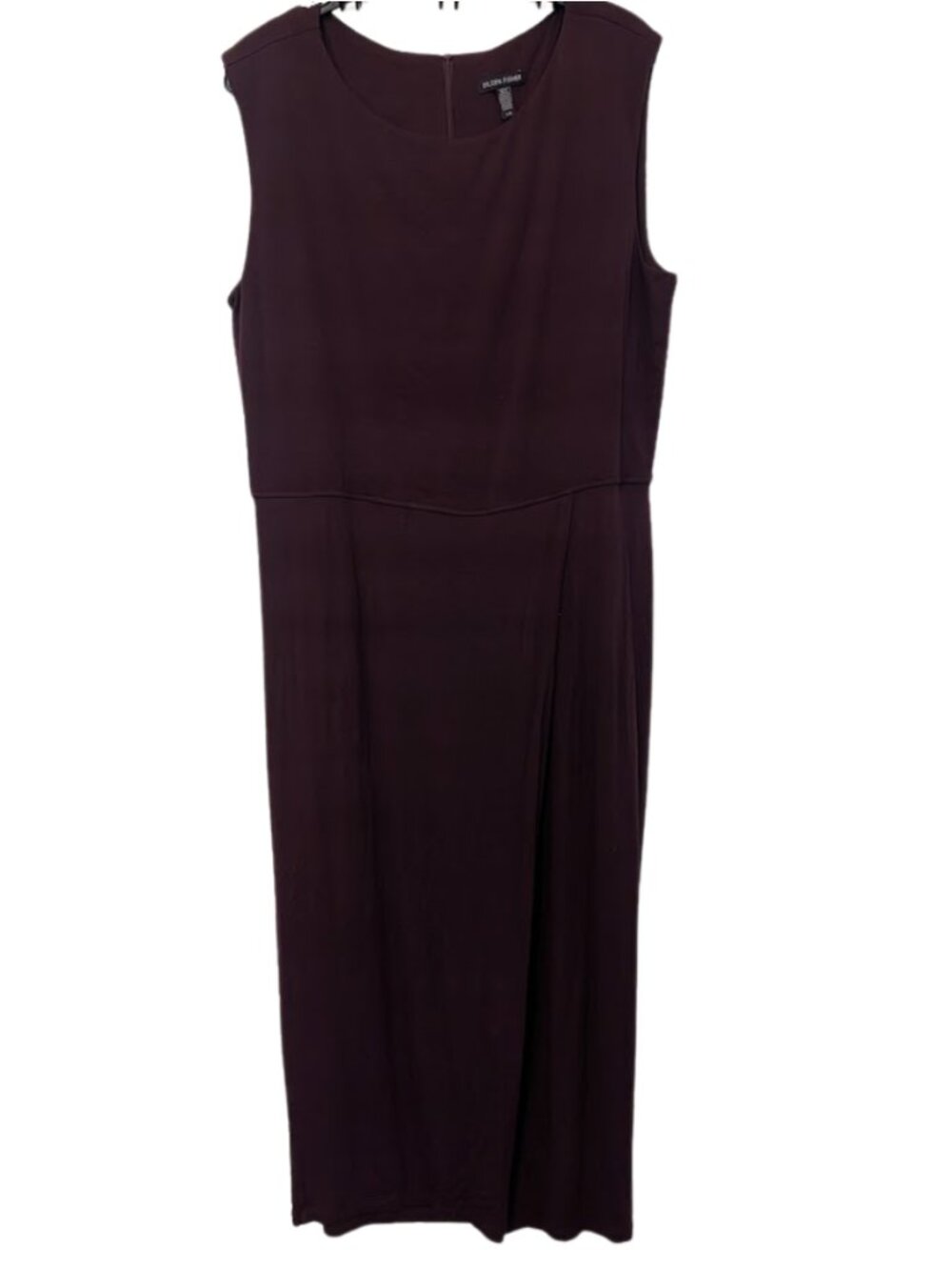 Eileen Fisher aubergine dark plum jumpsuit Size L NWOT